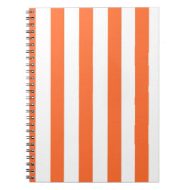 Espiral Caderno Listrado Laranja