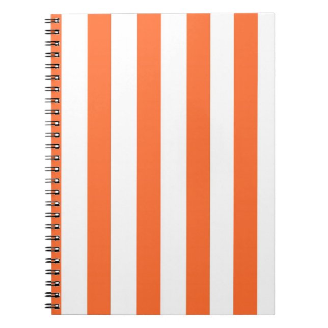 Espiral Caderno Listrado Laranja (Frente)