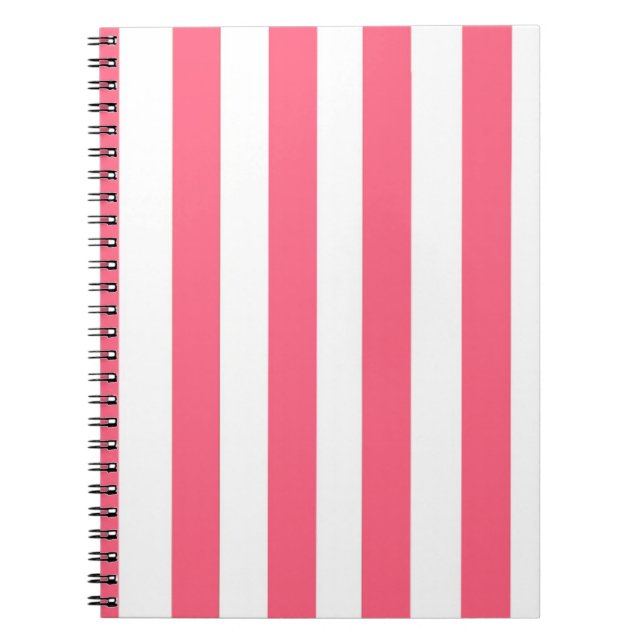 Espiral Caderno Listrado Rosa (Frente)