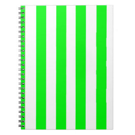 Espiral Caderno Listrado Verde