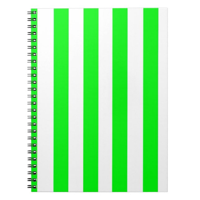 Espiral Caderno Listrado Verde (Frente)