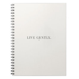 Espiral Caderno Live Gently – Diário de Estilo de Vida Cal