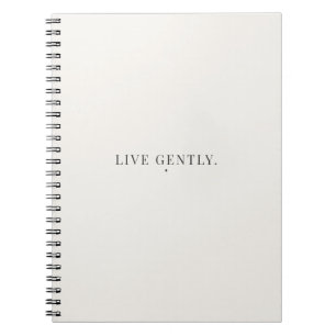 Espiral Caderno Live Gently – Diário de Estilo de Vida Cal