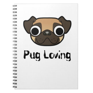 Espiral Caderno Loving do Pug