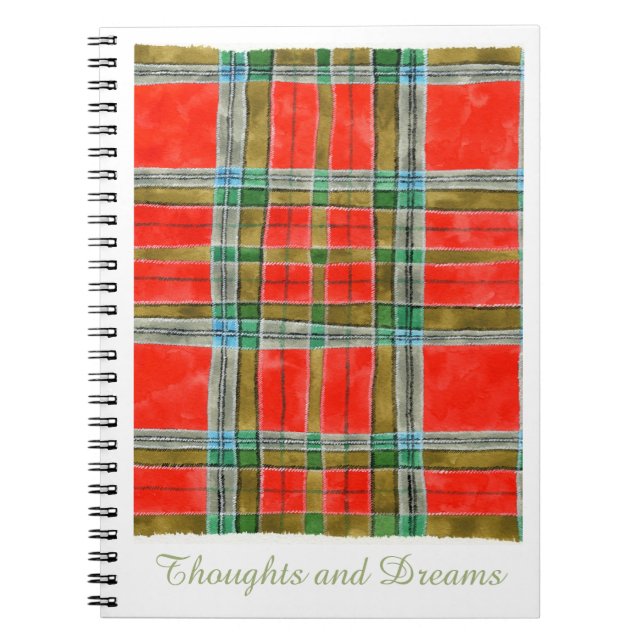 Espiral Caderno MAC BAIN TARTAN 16,5x22cm (Frente)