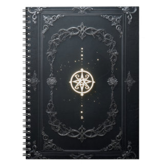 Espiral Caderno Mágico Gótico, Diário de Estética Sombria