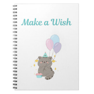 Espiral Caderno Make a Wish | Presente de Aniversário para