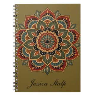 Espiral Caderno Mandal Terra/