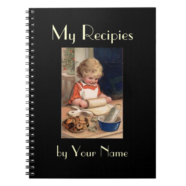 Espiral Caderno - meu Recipies (Frente)