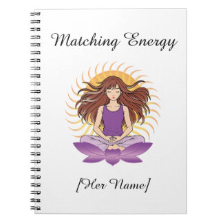Espiral Caderno Mindful Personalizado para Ela | Nome e Te