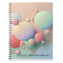 Caderno Minimalista Cores Pastel