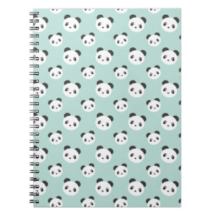 Espiral Caderno modelado panda