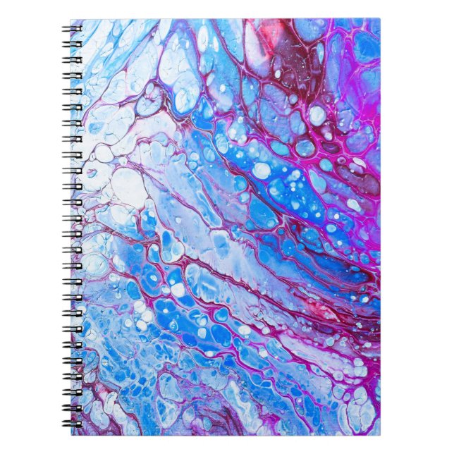 Espiral Caderno moderno abstrato da sereia (Frente)