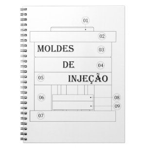 Espiral Caderno - moldes de injeção