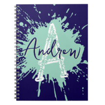 Caderno Monogram Modern Boy Preppy de Volta às Aul