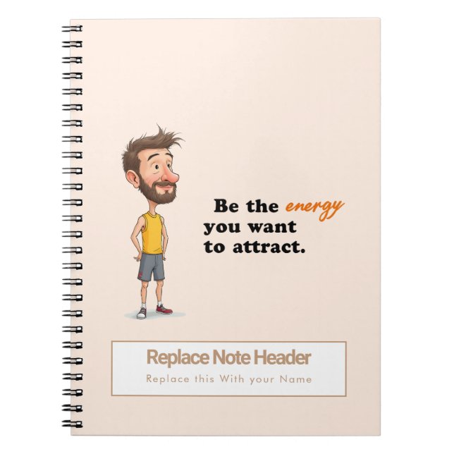 Espiral Caderno Motivacional Personalizado (Frente)