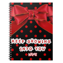 Caderno Motivacional Personalizado de Bolinhas Ver