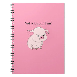 Espiral Caderno Não é Fã de Bacon
