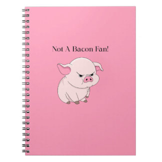 Espiral Caderno Não é Fã de Bacon