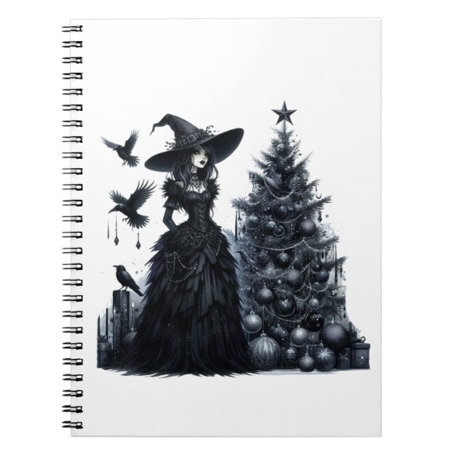 Espiral Caderno (Notebook) Natal das Bruxas (Frente)