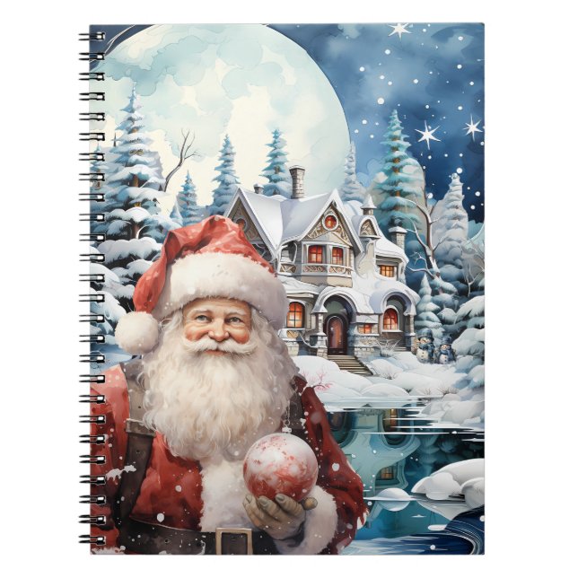 Espiral Caderno (Notebook) Noite do Papei Noel (Frente)