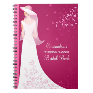 Espiral Caderno nupcial do Diário do planejador feito sob