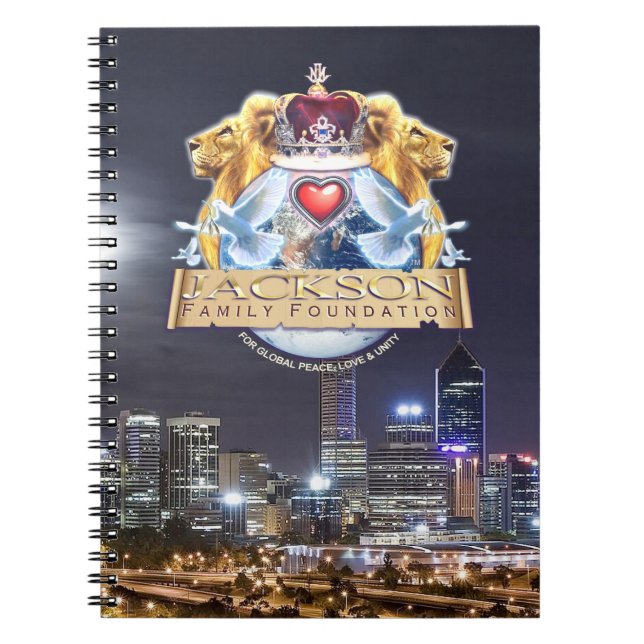 Espiral Caderno oficial da crista da família de Jackson (Frente)