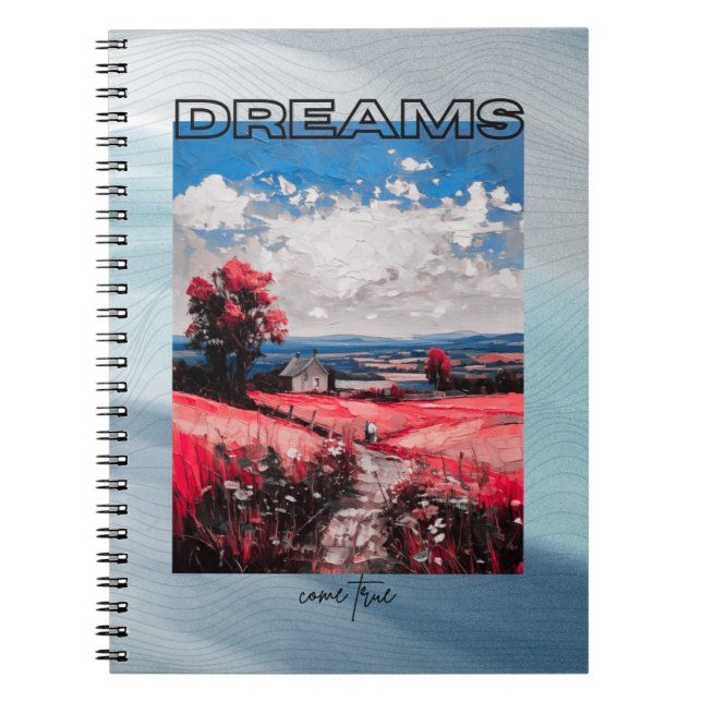 Espiral Caderno onde os sonhos se tornam realidade (Frente)