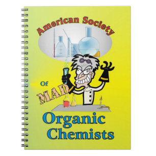 Espiral Caderno orgânico louco dos químicos