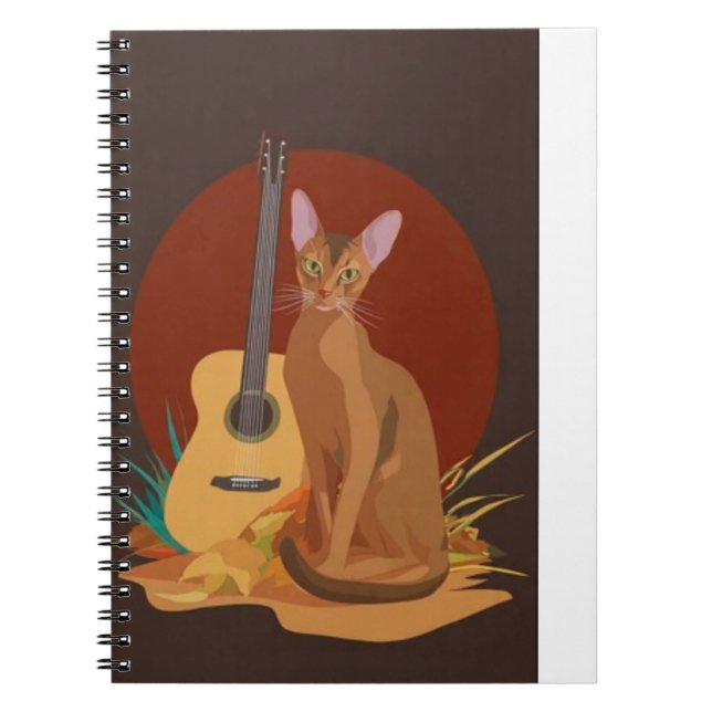 Espiral Caderno Outonal Felino (Frente)