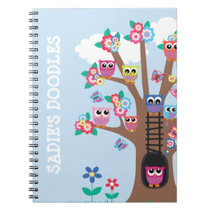 Espiral Caderno Owlish dos deleites