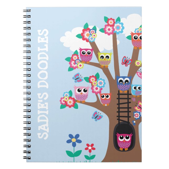 Espiral Caderno Owlish dos deleites (Frente)