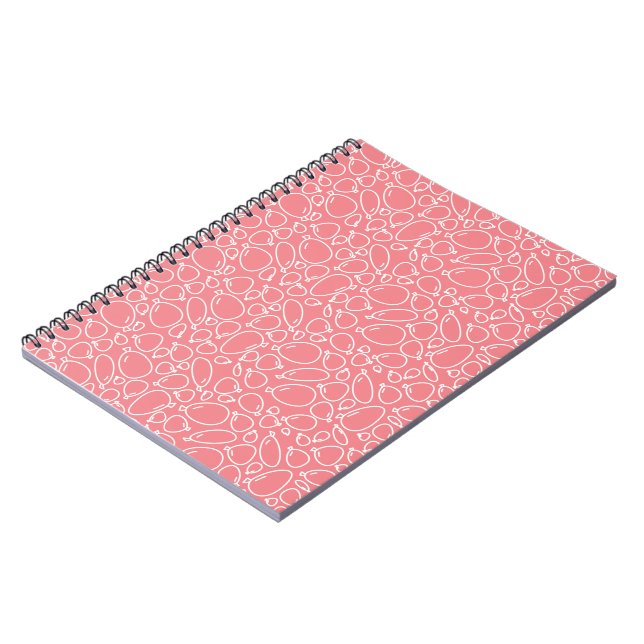 Espiral caderno padrão bolhas (Left Side)