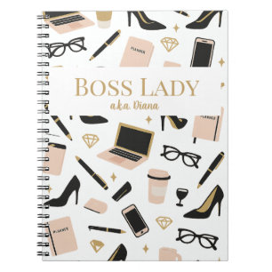 Espiral Caderno para a Chefe – Presente Personalizado para