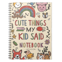 Espiral Caderno para Citações Adoráveis do Meu Filho