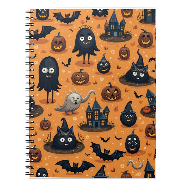 Espiral caderno para halloween (Frente)