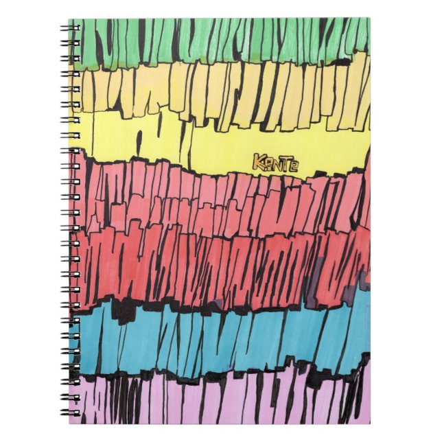 Espiral caderno para presente, caderno com cores vibrantes (Frente)