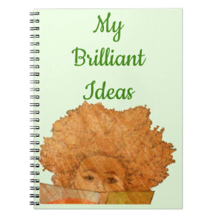 Espiral Caderno para sua leitura brilhante da menina das