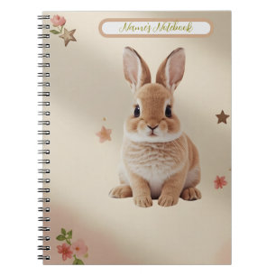 Espiral Caderno Pastel do Bebê Coelho