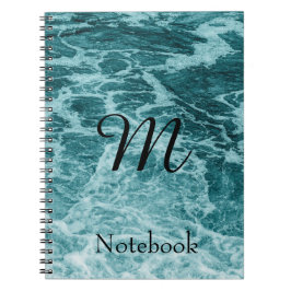 Espiral Caderno Personalizado Abstrato de Água Giratória