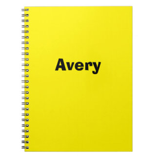 Espiral Caderno personalizado amarelo