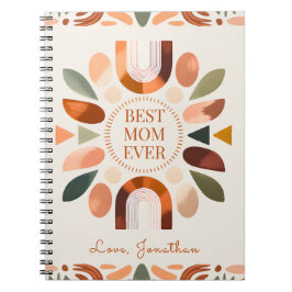 Espiral Caderno Personalizado Boho para Mãe Presente