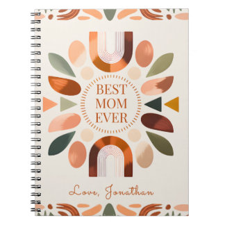 Espiral Caderno Personalizado Boho para Mãe Presente