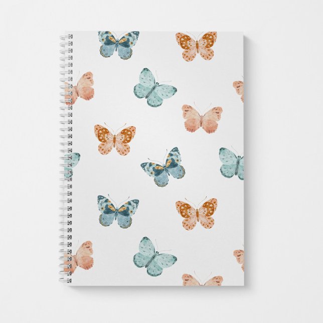 Espiral Caderno Personalizado Borboleta (Criador carregado)
