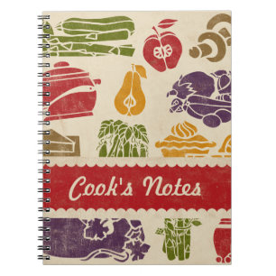 Espiral Caderno personalizado celebração da comida