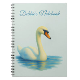 Espiral Caderno Personalizado Cisne