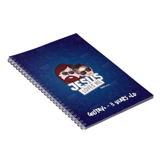 Espiral Caderno personalizado com foto da criança (Lado Direito)
