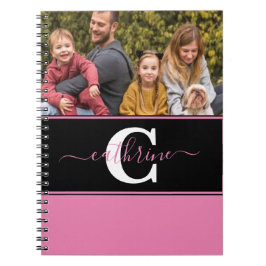 Espiral Caderno personalizado com foto e bloco de cores