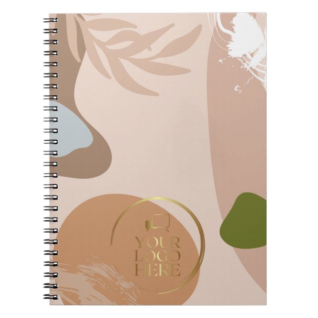 Espiral Caderno personalizado com LOGO presente para coleg (Frente)