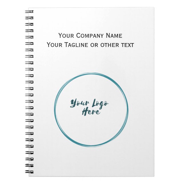 Espiral Caderno Personalizado com Logotipo da Empresa (Frente)